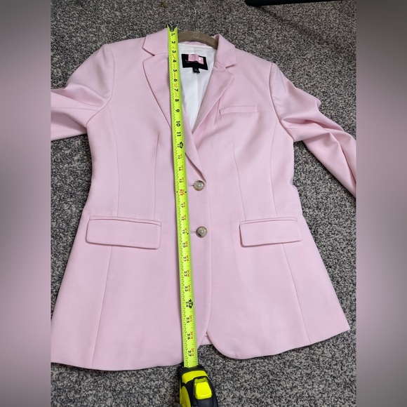 Banana Republic Powder Pink Long And Lean Wool Blazer 2 Single Breast Like new - Picture 11 of 13